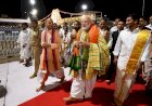 प्रधानमंत्री मोदी का श्री वेंकटेश्वर स्वामी मंदिर दर्शन