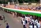 विशाखापटनम में छात्रों ने डॉ. अब्दुल कलाम की मनाई जयंती, निकाली 25000 वर्ग फुट की तिरंगा रैली 